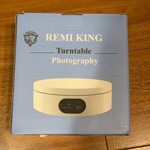 New in box turntable photography